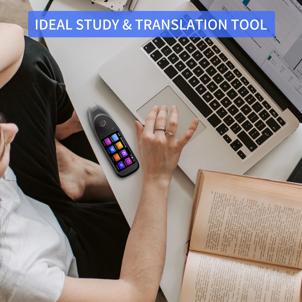 Multilingual Translation Pen Scanner 112 Languages Text Scanning Reading Device with Noise Reduction Recording Voice Translation Oasis Select