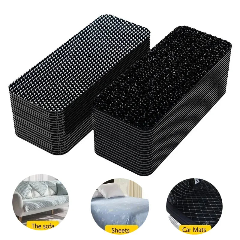Foot Mats Fixed Sticker Magic Sticker Car Adhesive Backing Strong High Viscosity Non-marking of Holes and Screws Adhesive Oasis Select 160pcs -80 set Rectangle- 20x70mm