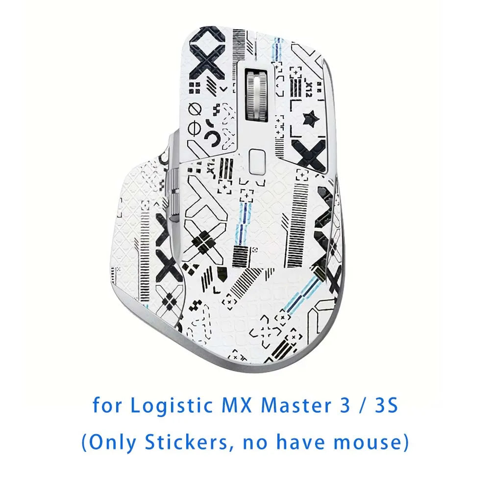 Mouse Grip Tape for Logitech MX Master 3 & 3S – Anti-Slip Mouse Grip Tape Oasis Select Full White X