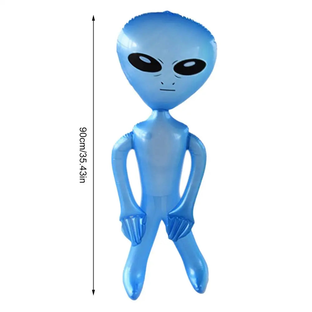 90cm Green Alien Inflate 35Inch Jumbo Green Alien Halloween Decorations Alien Balloons Photo Prop Blow up Alien for Halloween Oasis Select Blue 90cm