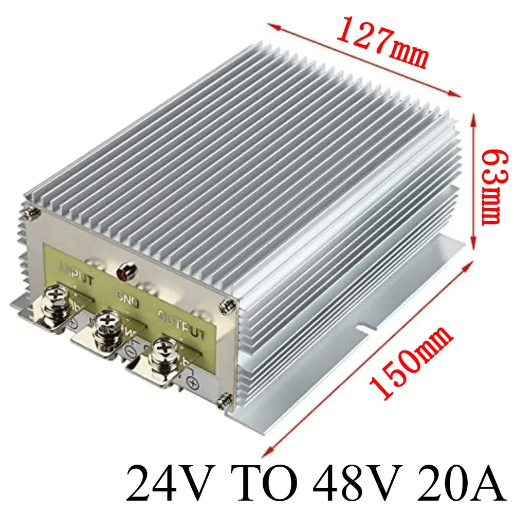 24V TO 48V 20A 30A DC to DC STEP UP BOOST MODULE CONVERTER Power Supply Converter Regulator Waterproof For Car FOR AUTOMOTIVES Oasis Select 24V TO 48V 20A 24V 48V