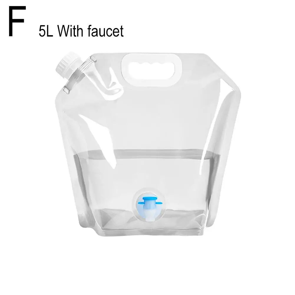 5/10L Portable Camping Water Bag Foldable Drinking Water Bucket Large Capacity Water Container For Outdoor Travel Lightweight Oasis Select F