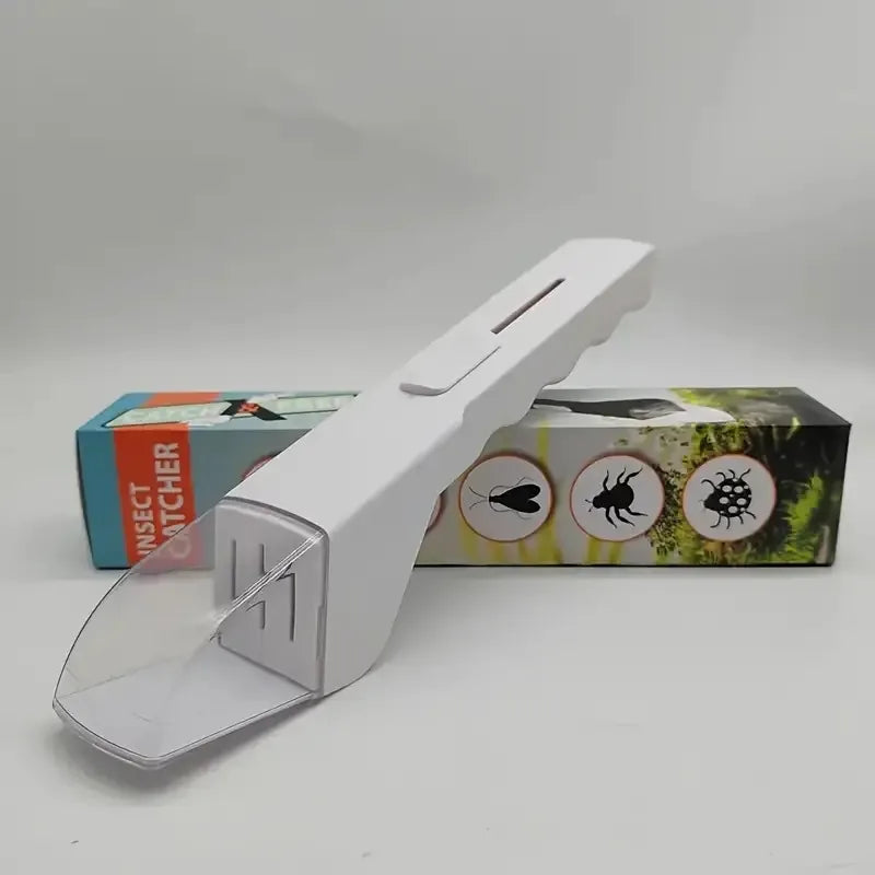1pc Portable Handheld Bug Catcher with Release Device,No Battery Needed Insect Trap Tool for , Safe Pest Control for Home Garden Oasis Select WHITE