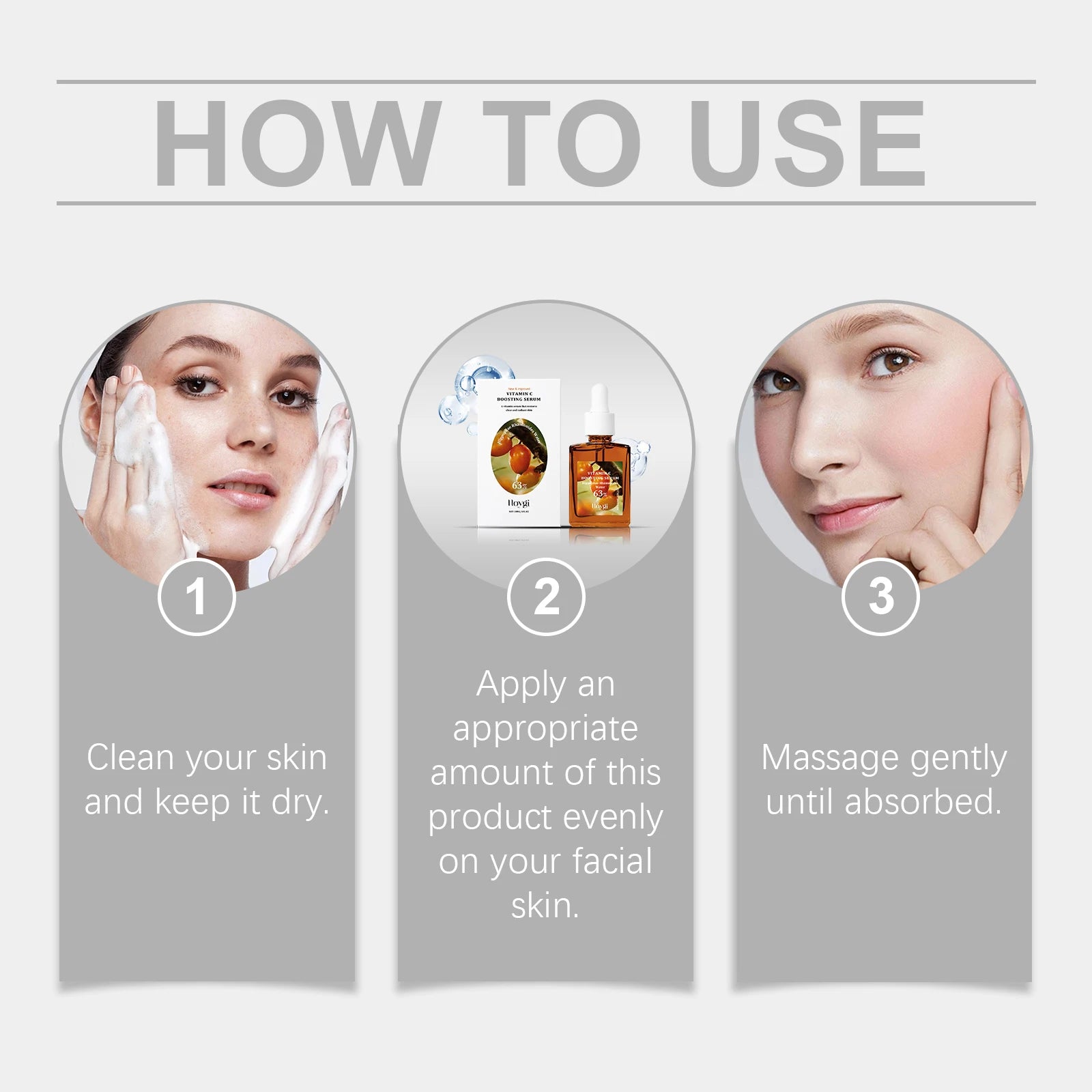 Vitamin C Serum Brightening Hydrating Firming Reduce Dark Spots Gentle Moisturizer Daily Face Serum For Glowing Skin 30ml Oasis Select
