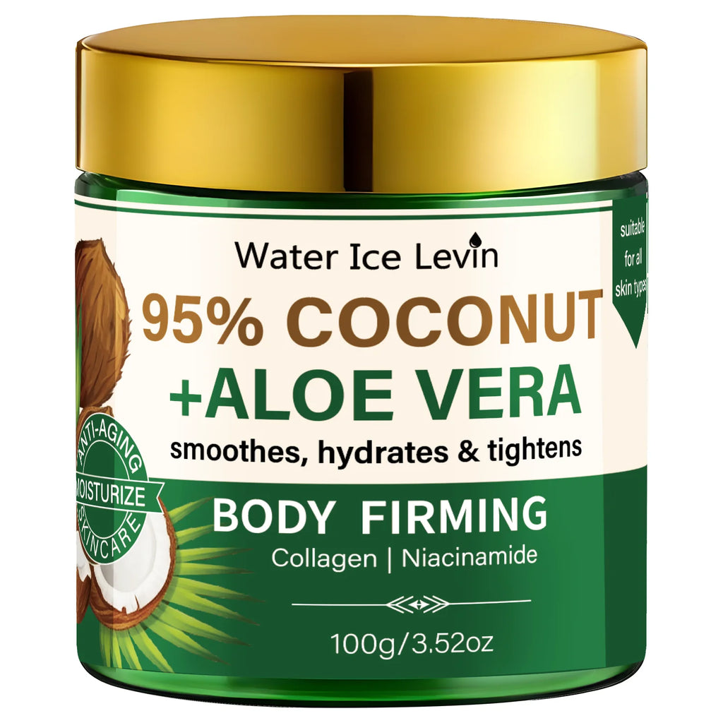 Coconut Aloe Vera Body Moisturizer – Collagen & Niacinamide Body Moisturizer Cream Oasis Select WHITE 100g