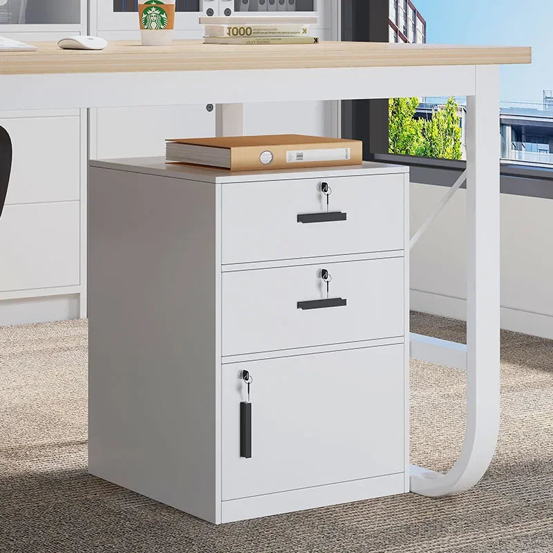 Multi-functional File cabinet with lock Office wooden mobile storage cabinet Drawer cabinet with wheel Oasis Select