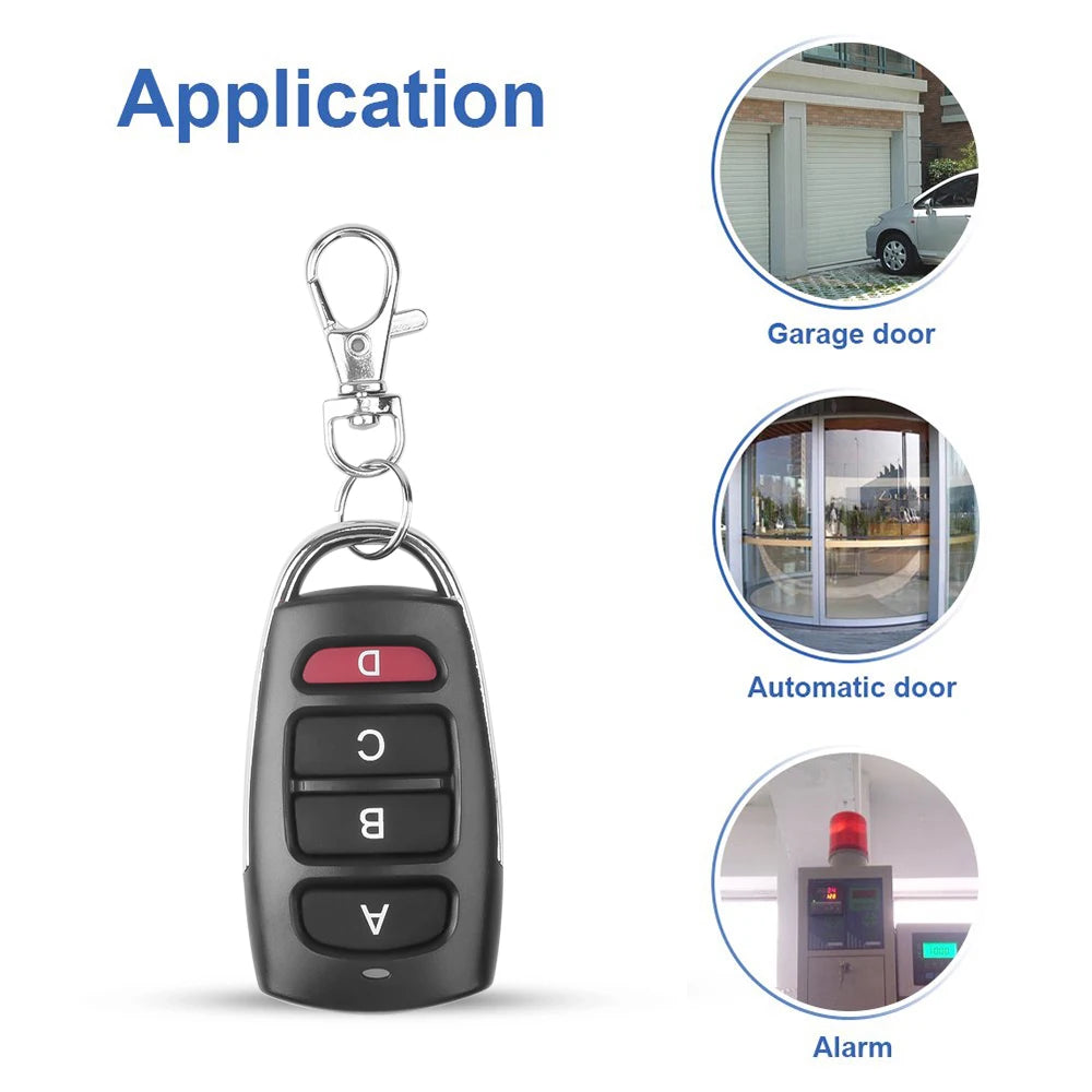 Wireless RF 433mhz Remote Control Copy Code Garage Door Gate Duplicator 433 Mhz Key Remote Opener Oasis Select