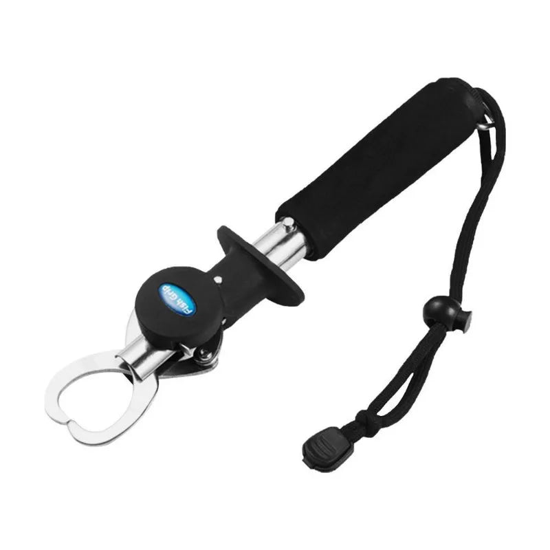 Fish Control Device Stainless Steel Belt Weighing with Ruler Fish Lock Fish Clamp Fish Catch Device Fish Clamp Fishing Gear Oasis Select