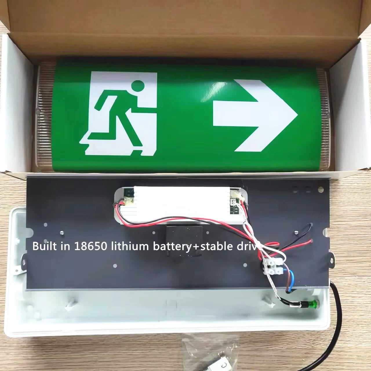 SHINEKNOT IP65 LED Emergency Exit Light – 24Hr 100-280V