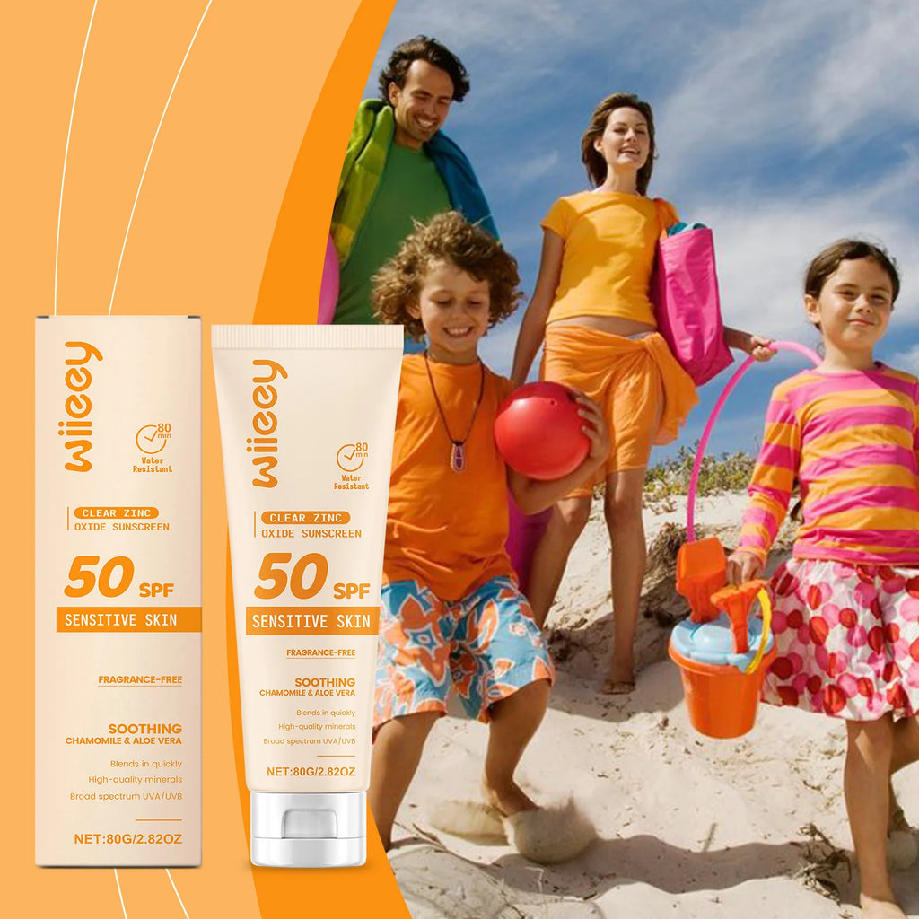 SPF 50+ Children Mild Sunscreen Cream Not Irritating Prevent UVA/UVB Sunburn Refresh Moisturize Nourish Children Sunscreen Cream Oasis Select