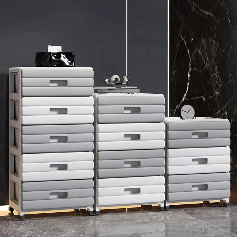 13.78 Inch Wide Drawer Storage Cabinet,3-6 Tier Rolling Mobile Organizer with Wheels,Gray/Brown Options for Living Room/Bedroom Oasis Select