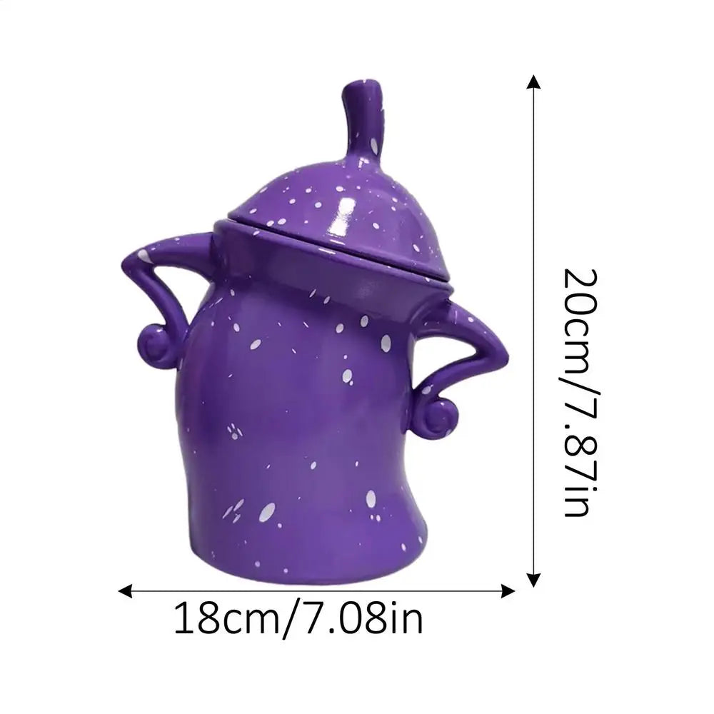 Canister With Attitude Creative Akimbo Cup Mugs Food Jars for Kitchen Storage Container with Airtight Lid Christmas Decoration Oasis Select G