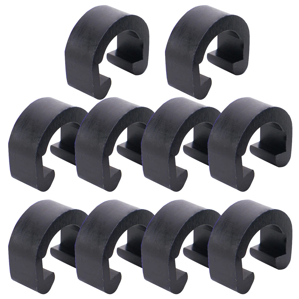 10pcs Bike Shift Brake Cable Buckle Brake Gear Line C-Clips Housing Hose Tube U Shaped Clamp Bicycle Accessories Oasis Select A