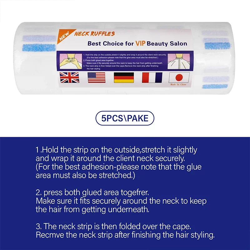 2026 Hot Sale！1/5pcs Professional Neck Paper Roll for Salon Barber Hair Dresser Hairdressing Collar Accessory Cutting Oasis Select