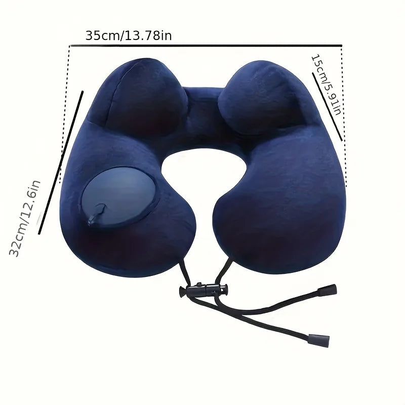 Inflatable travel pillow, portable airplane U-shaped neck pillow, compressible nap cervical pillow,Christmas,Thanksgiving gift Oasis Select
