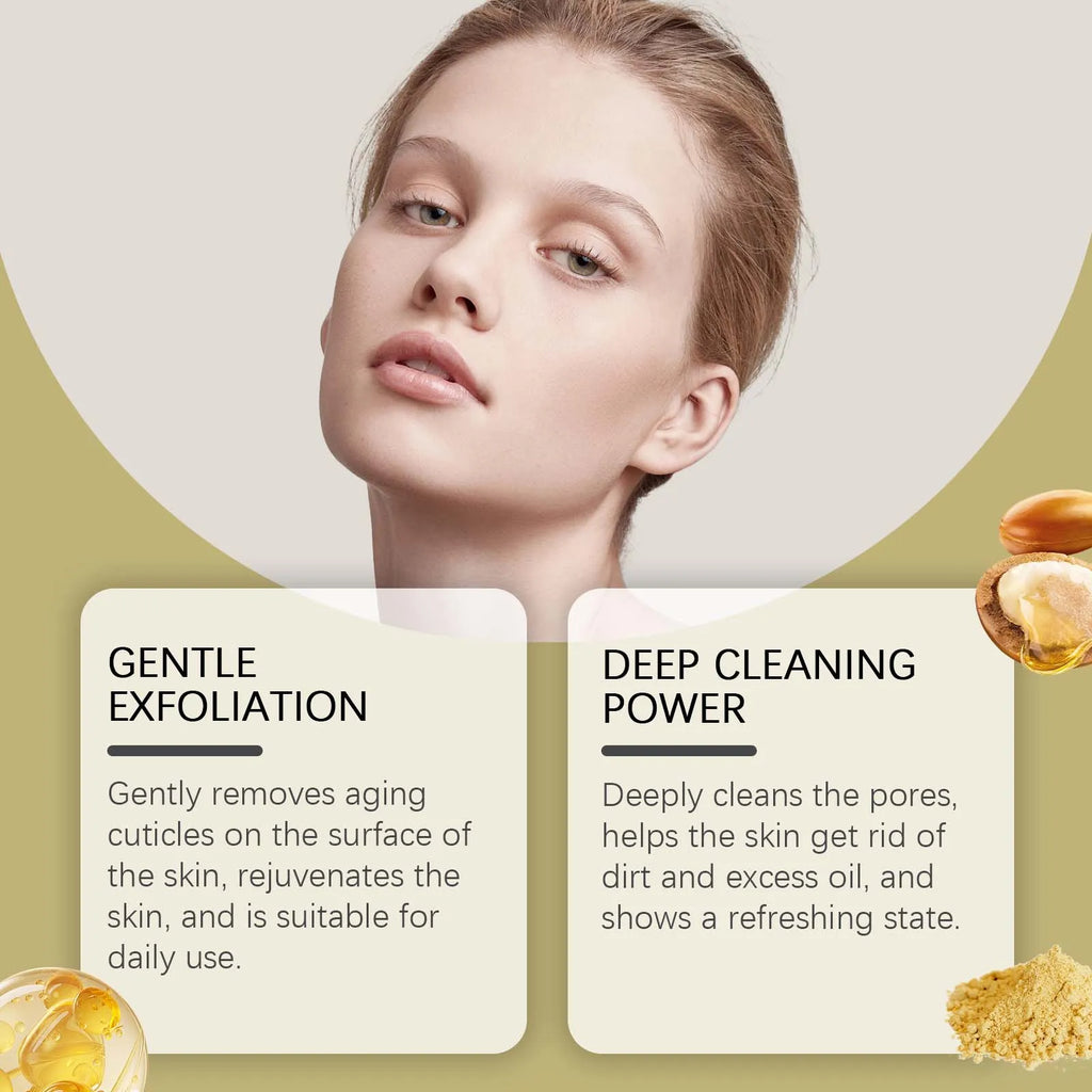 Deep Cleansing Facial Scrub Exfoliating Facial Cleansing & Pore Refining Removal Dead Skin Oil Control Smooth Hydrated Skin Oasis Select