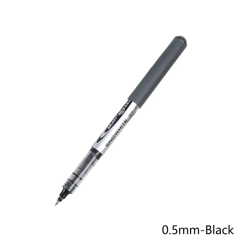 Fine Nib Gel Pen Student School Office Stationery 0.28mm/0.38m/0.5mm Fine Nib Gel Pen Big Ink Capacity Ballpoint Pen Drawing Pen Oasis Select 0.5mm-Black