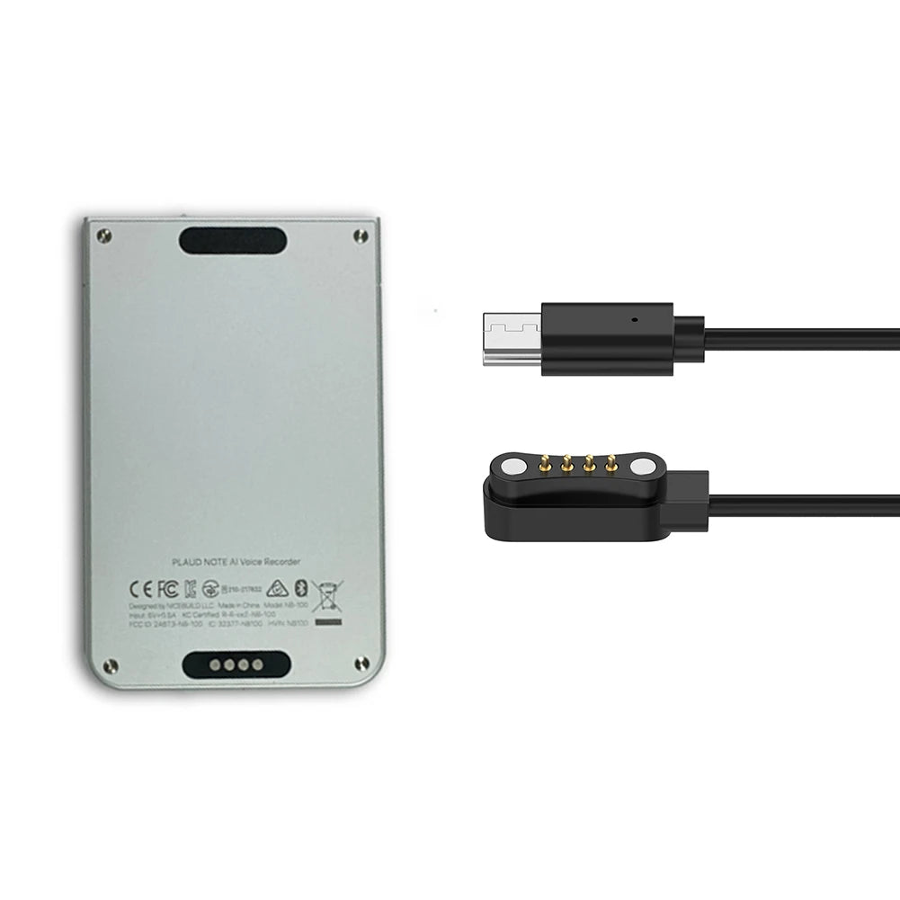  4pin Smart Watch Dock Charger Adapter Magnetic Charger Cable Wire For PLAUD Note AI Recorder Charger Cable Oasis Select