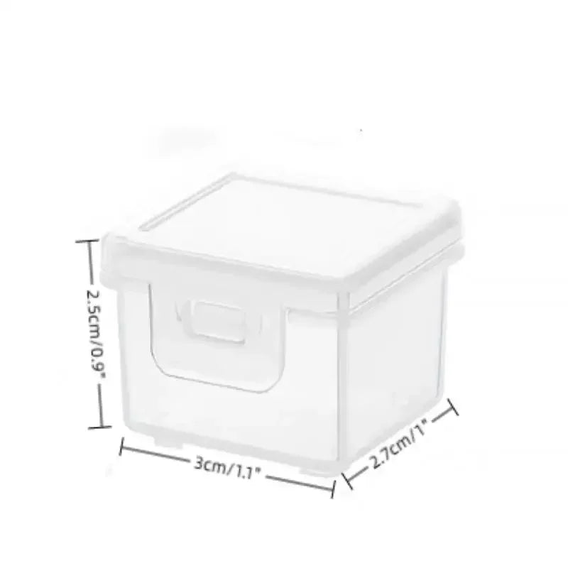 Clear Rectangular Coin Cases Capsules Container Holder Storage Box Plastic For Storing Coins Bins Oasis Select