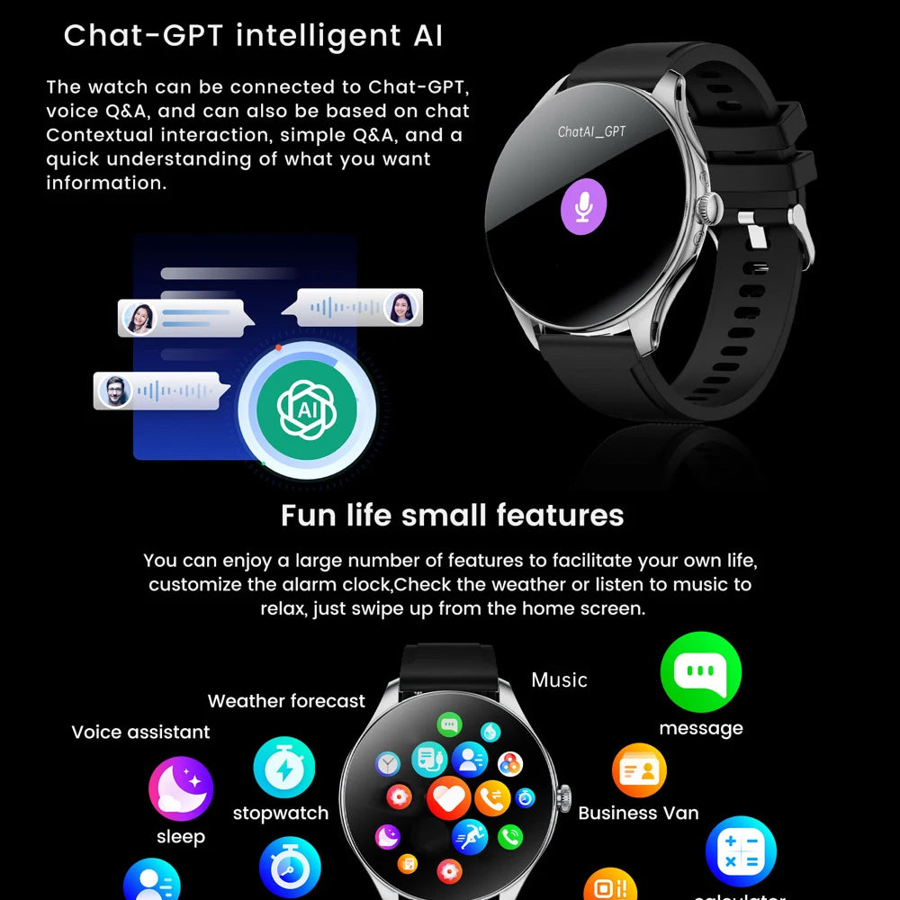 Fashion Round Bracelet AMOLED Screen Blue Tooth Call Smartwatch Women Health Monitor Music Sports Smart Watch Lady Waterproof Oasis Select