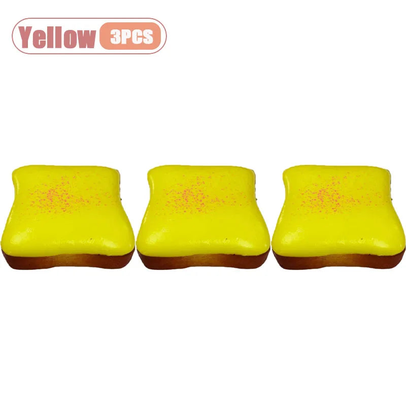 Ultra Soft Slow Rising Cream Toast Squishy Realistic Food Stress Relief Decompression Fidget Sensory Toy for Adults Novelty Gift