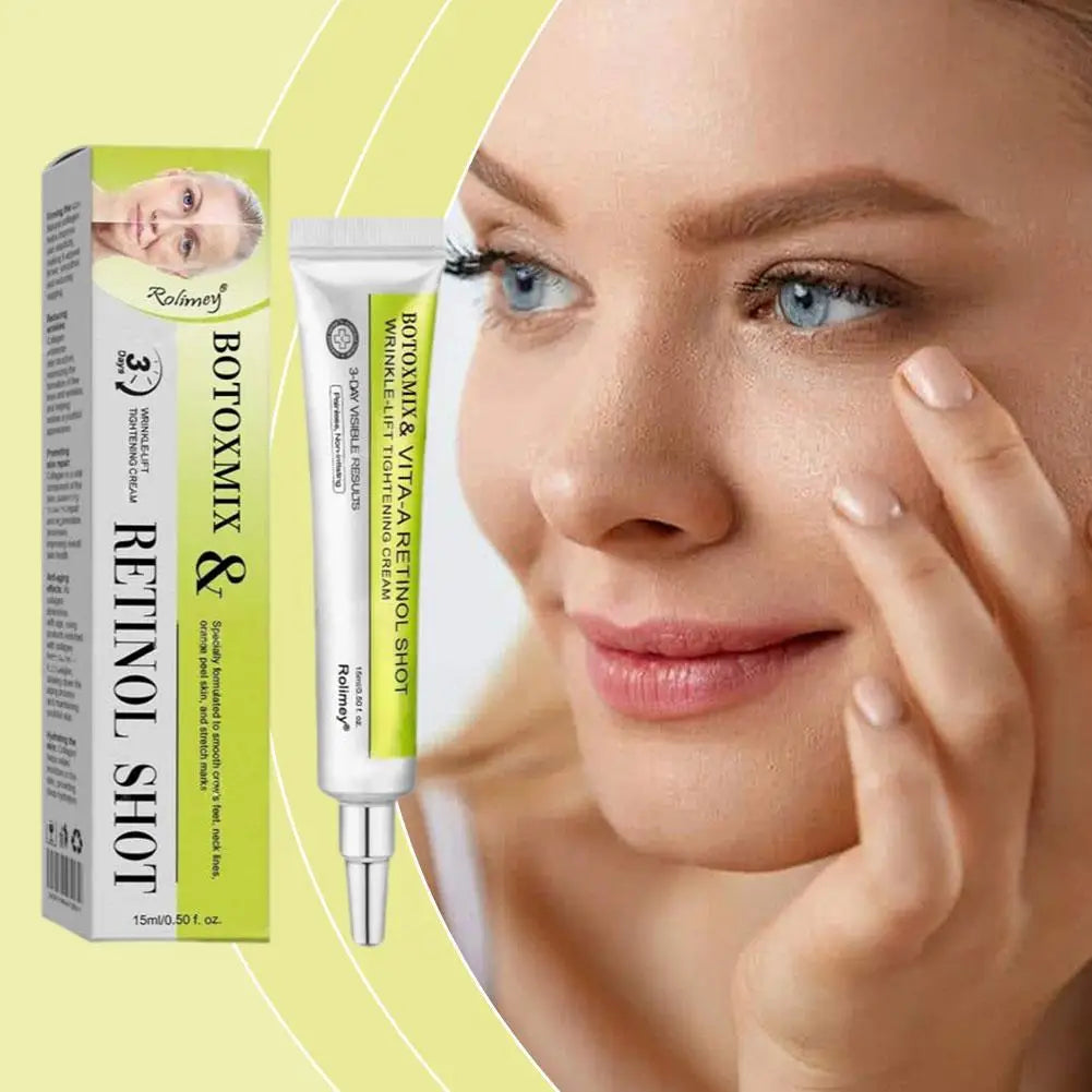 15g Retinal-Shot Tightening Booster Face Cream & Eye Cream Anti-Aging Firming Lifting, Fade Fine Lines, Night Moisturizer Oasis Select