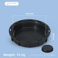 100mm Black Plastic Valve Lid IBC Tank Valve Replace Cap Valve Cover Gaskets Coarse Thread Durable Home Garden tool Oasis Select E