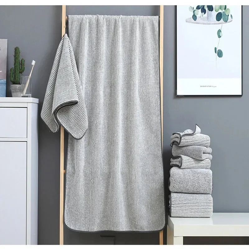 Thickened Bath Towels for The Body Microfiber Towel Soft and Absorbent Washcloths for Hand Face Bath Spa Yoga Fitness Home Oasis Select