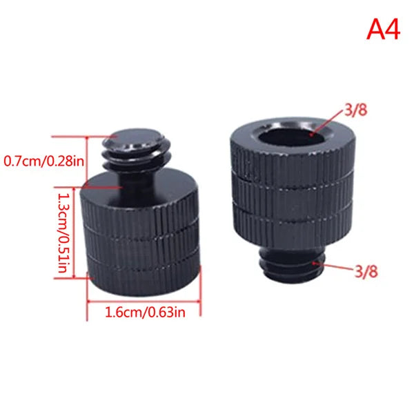 1/4 to M4 M5 M6 M8 M10 Conversion Screw 3/8" Male to Female Thread Screw Mount Adapter Standard for Projector Tripod Oasis Select A4