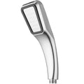 300 Holes Pressurized Showerhead Hand Hold Square Shower Head Water Saving Rainfall Spray Nozzle Bathroom Accessories Oasis Select WHITE