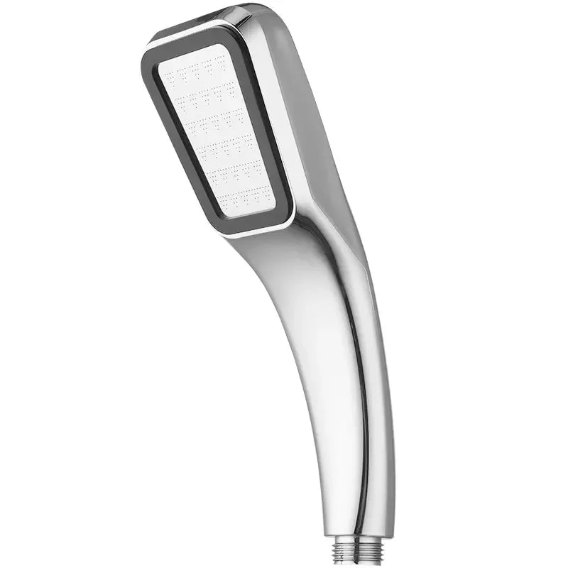300 Holes Pressurized Showerhead Hand Hold Square Shower Head Water Saving Rainfall Spray Nozzle Bathroom Accessories Oasis Select WHITE