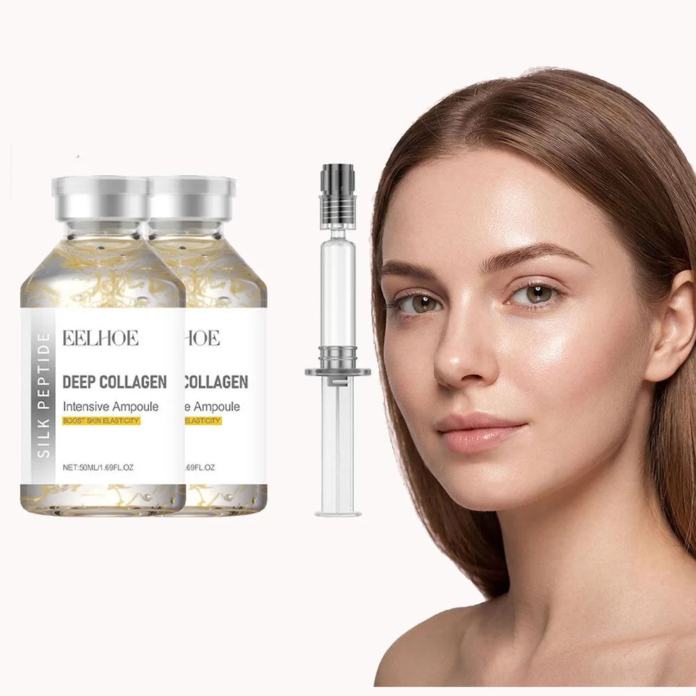 Eelhoe Silk Peptide Collagen Facial Ampoule Serum 50ml Face Serum Oasis Select