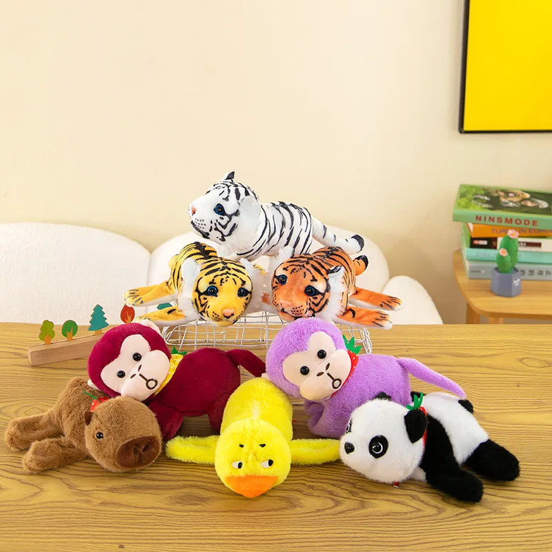 Panda Tiger Papa Ring Bracelet Plush Toy Arm Decoration Doll Curtain Rope Gift Oasis Select