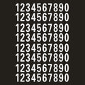 Reflective Mailbox Number Stickers – 40 Pcs Self-Adhesive Decals
