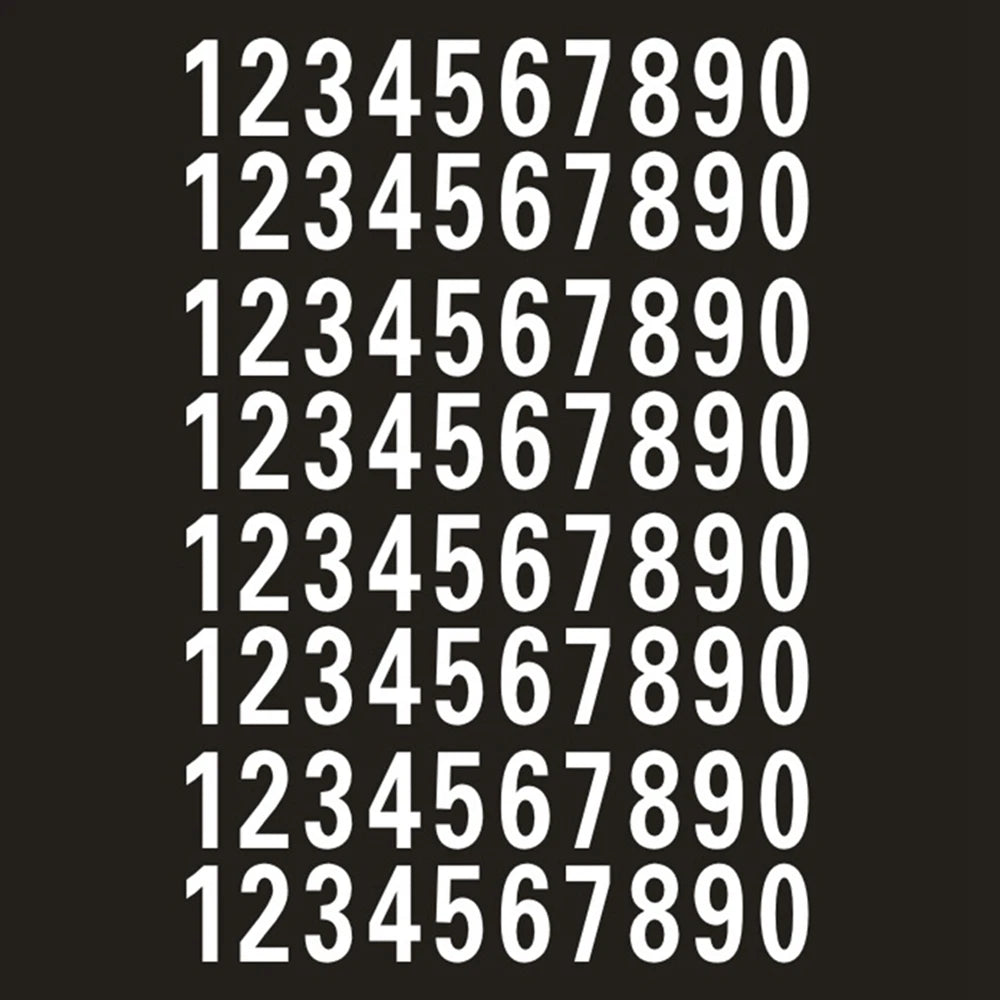 Reflective Mailbox Number Stickers – 40 Pcs Self-Adhesive Decals