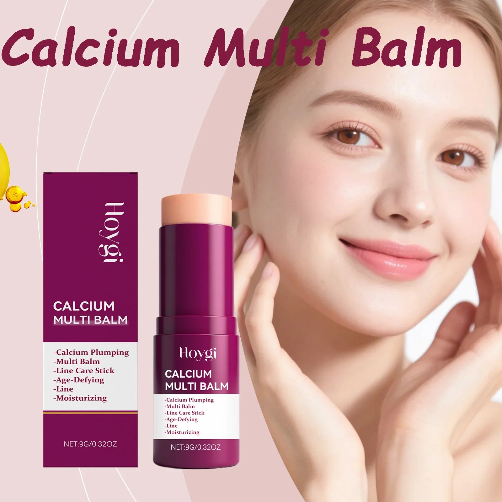 Calcium Multi Balm Firming Lightweight Hydrating Face Balm Tightening Smoothing Moisturing Stick Daily Skincare Oasis Select