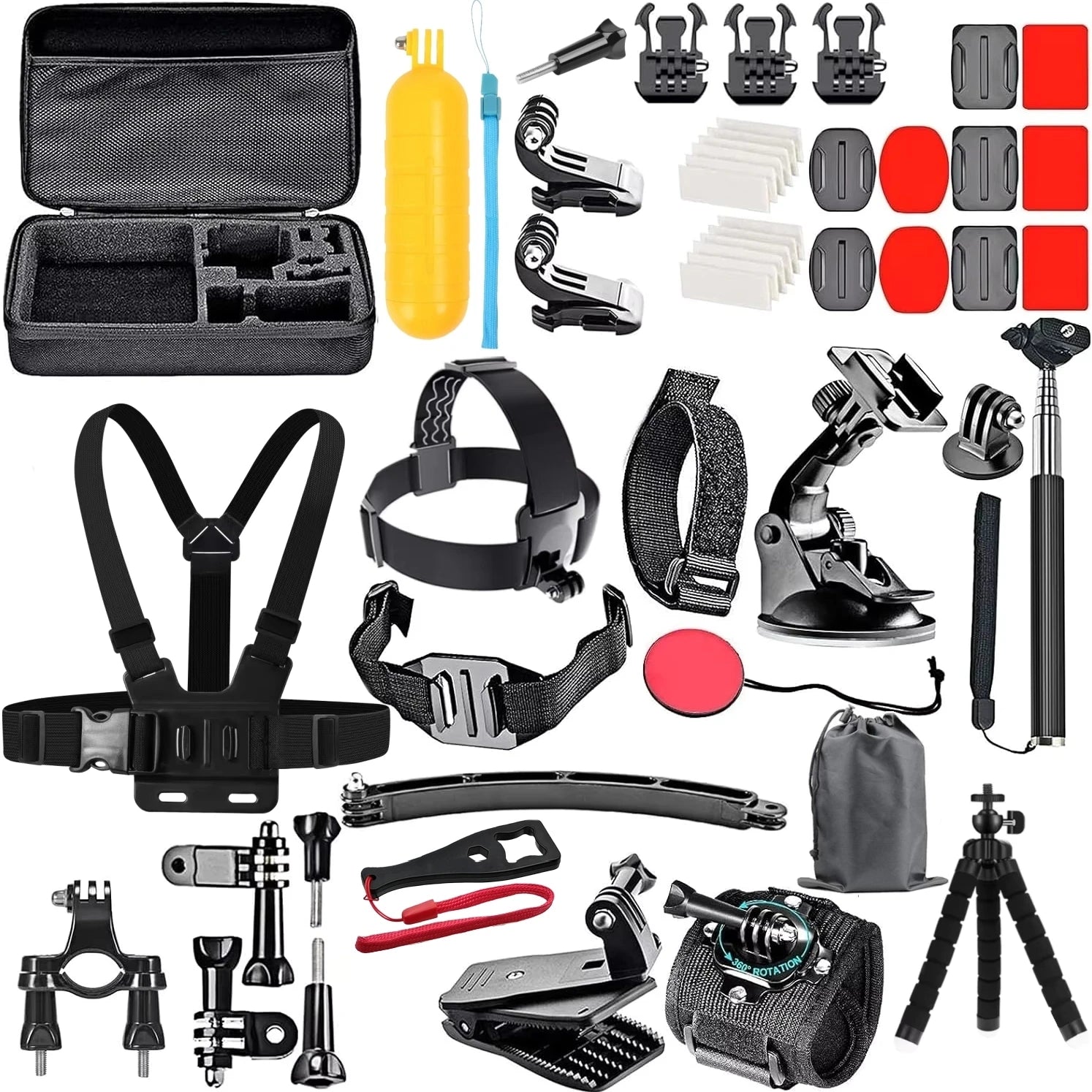 50-in-1 Action Camera Accessory Kit for GoPro, DJI & Insta360