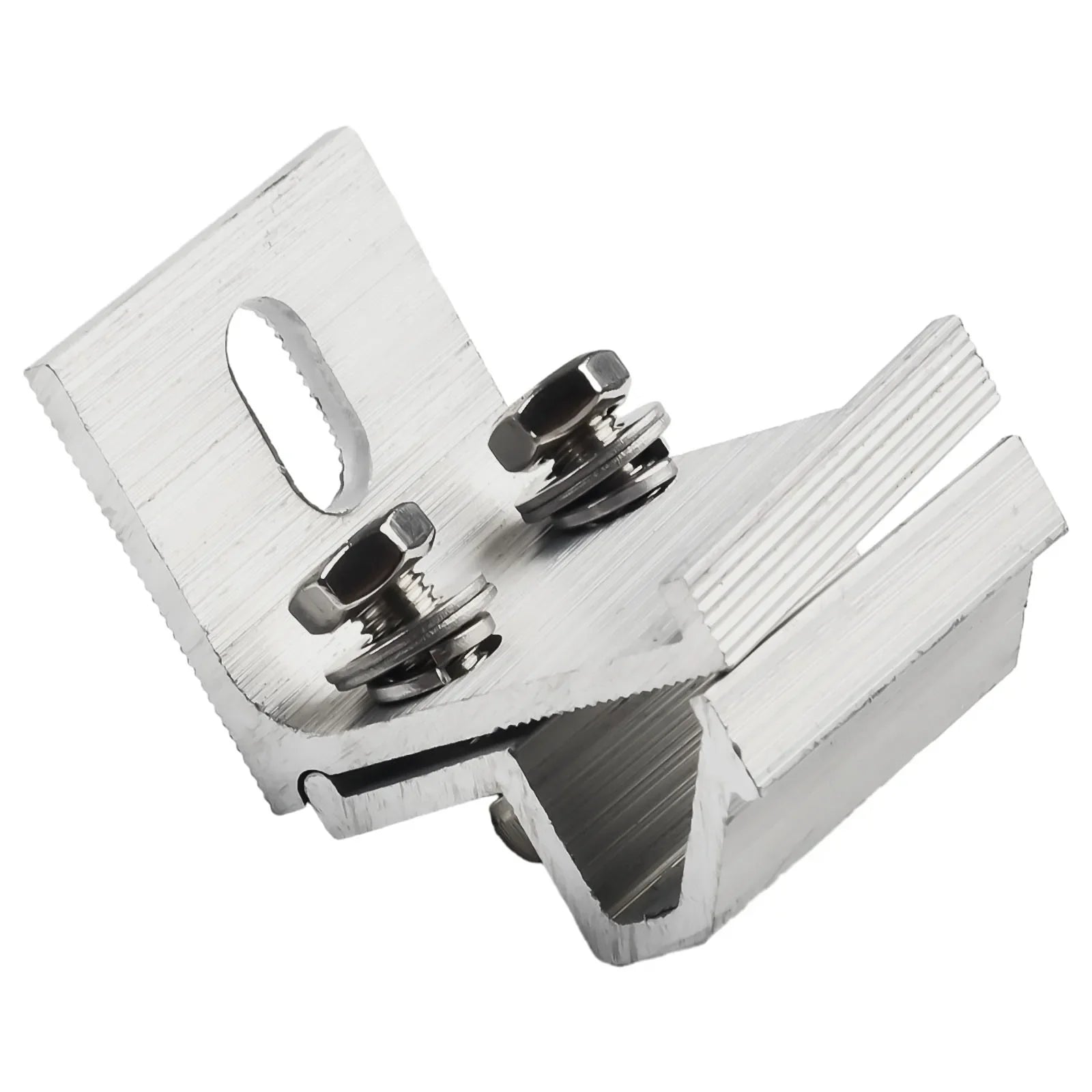 Aluminum Alloy Clamps Solar Panel Clamp Roof Mounting Silver Versatile Installation Anodized Treatment For Houses Oasis Select
