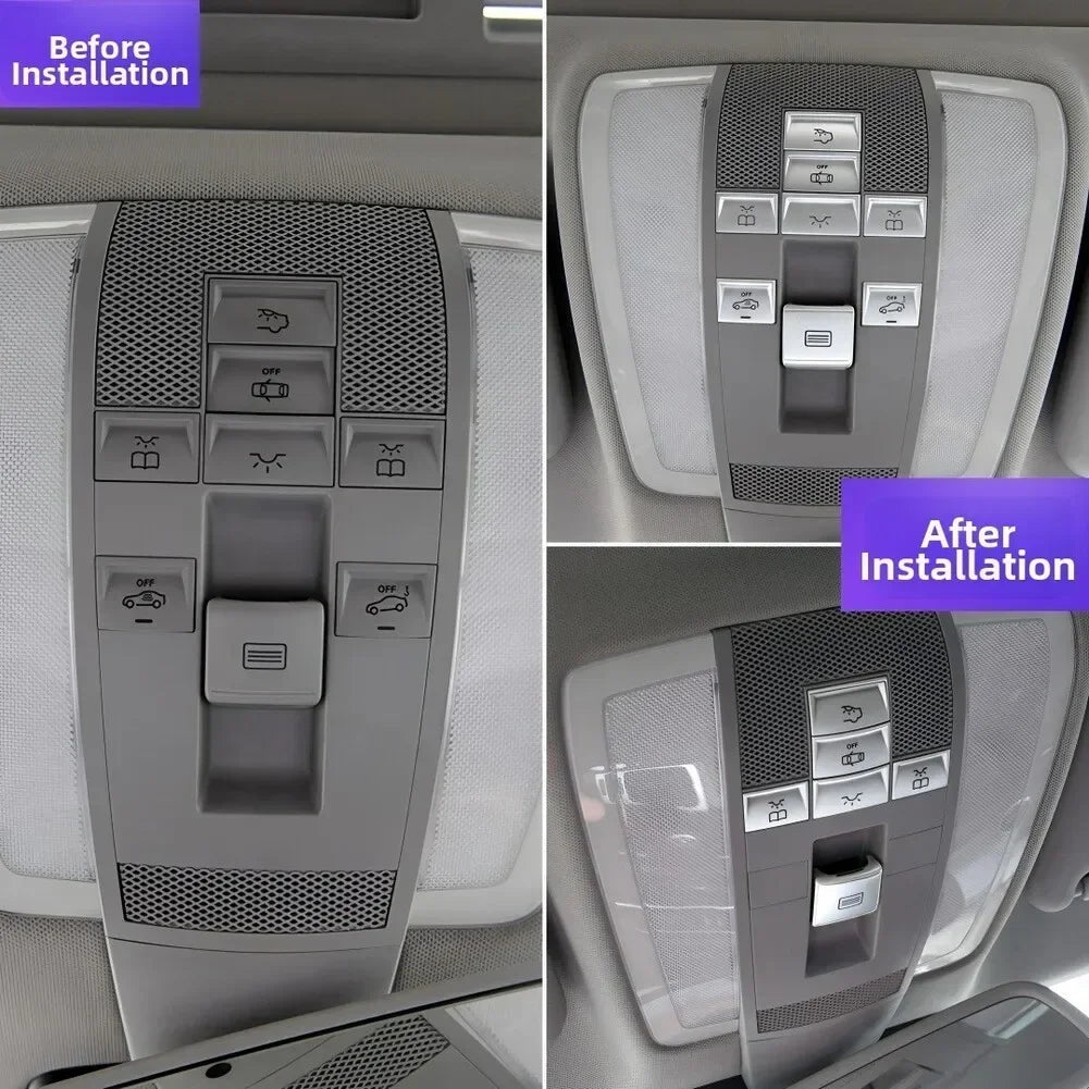 6/8pcs Roof Reading Lamp Button Patch For Mercedes For E Class 2009-2015 For Mercedes For C Class 2007-2014 For CLS 2013-2021 Oasis Select
