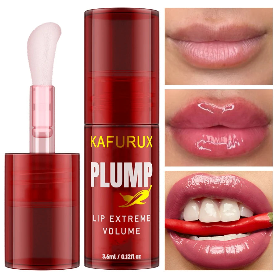 KAFURUX Lip Plumping Oil Gloss – Volumising Serum 3.6ml