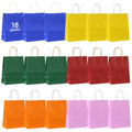 18 pcs multi-color 8.26x5.9in gift bag, craft gift bag, birthday, wedding, party christmas halloween paper bag, kraft paper bag Oasis Select 18packs 21x15cm Other