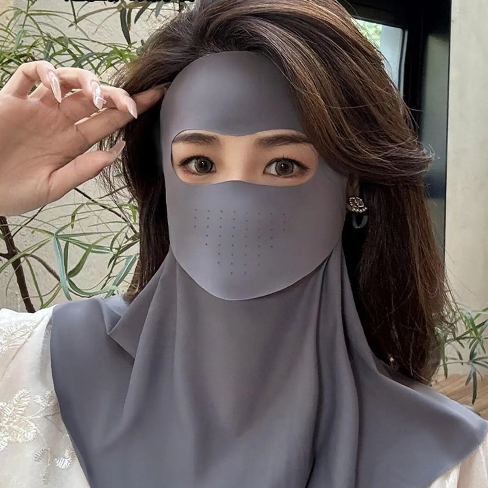 Sunscreen Full Face Mask Summer Neck Face Mask UV Protection Breathable Sun Protection Masks Veils Outdoor Sport Face Cover Oasis Select