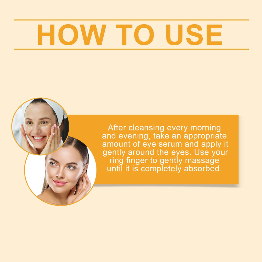 Vitamin C Anti Dark Circle Eye Cream Eye Bags Wrinkl-e Removal Under Eyes Lightening Firming Fine Lines Moisturize Eye Cream Oasis Select
