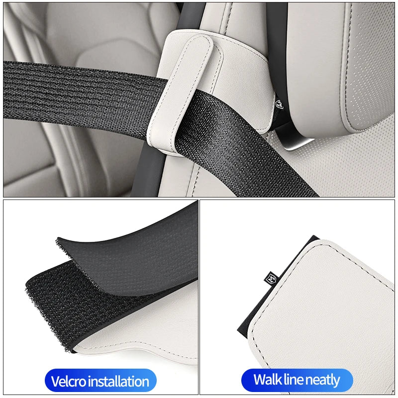 PU Leather Car Seat Belt Adjuster Clip & Fixing Holder