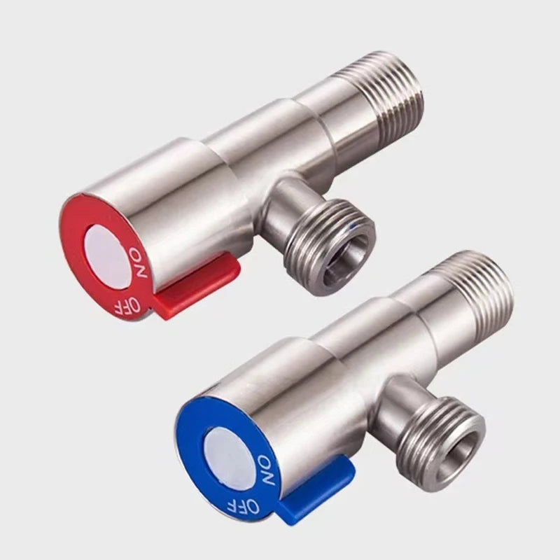 Stainless Steel Hot Cold Inlet Valve Toilet Filling Angle Valves Sink Basin Water Heater Faucet For Kitchen Bathroom Accessories Oasis Select