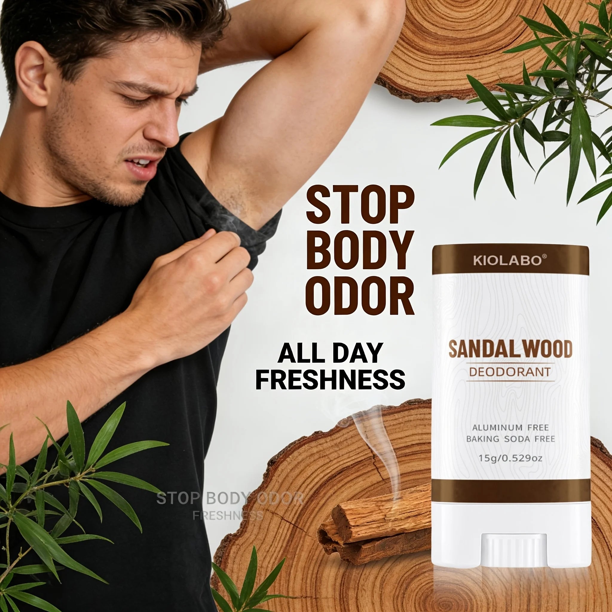 15g deodorizing cream, compact and portable, keeps fresh all day long, suitable for armpits/body/private parts, suitable for var Oasis Select