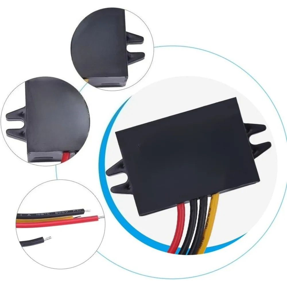 DC 24V To DC 12V 5A Buck Converter Power Supply Step Down Converter Buck Voltage Regulator Module Transformer Power Waterproof Oasis Select