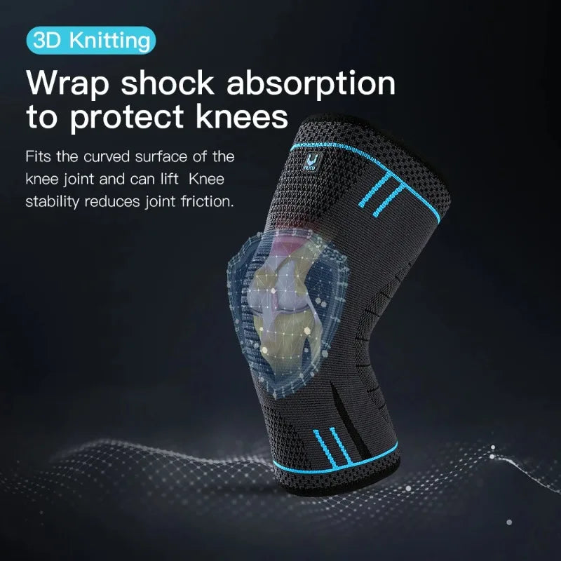 1pcs Summer Outdoor Sports Cycling Football Basketball Knitted Knee Pads Breathable Comfortable Non Slip Protective Gear Oasis Select