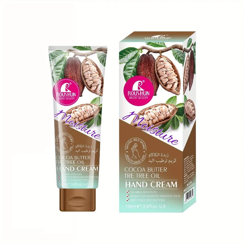 ROUSHUN Cocoa Butter Hand Cream – Moisturizing, Non-Greasy