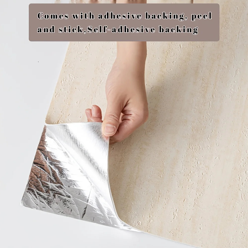 Self-Adhesive 40cm x 3m Thickened 3D Soft Ceramic Wall Sticker Foam Wallpaper For Renovating The Living Room TV Background Wall. Oasis Select